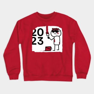 Paint over 2023 Crewneck Sweatshirt